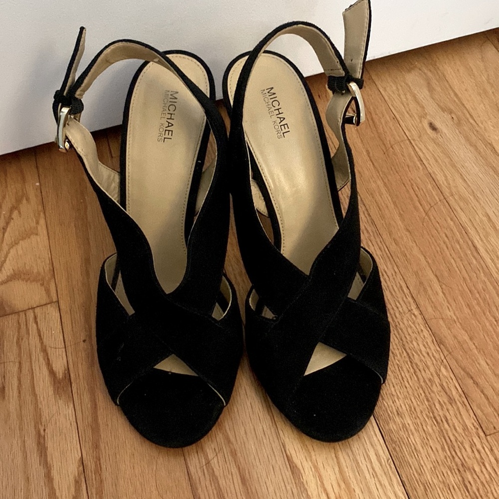 Michael kors black 3” heels